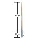 Mastverlngerung 1m / 1 Meter/ 100cm (aus Aluminium - fr...
