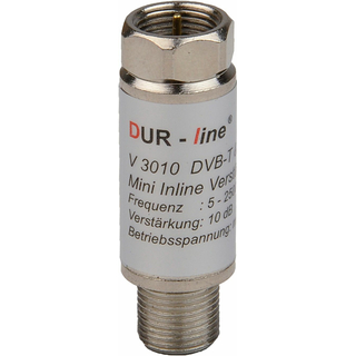 Inline Verstrker Dur-Line V 3010 Mini 10dB (fr DVB-S und DVB-T/DVB-T2 geeignet / Unicable-tauglich)