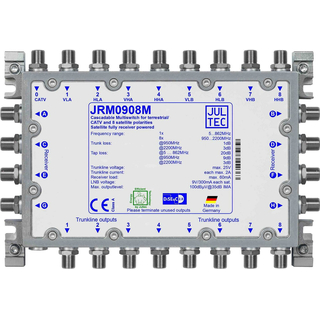 Jultec JRM0908M Multischalter (9/8 fr 2 Satelliten - voll receivergespeist)