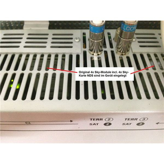 Polytron PCU 4121 Kopfstellen-Basiseinheit mit 4 Triple Tunern (Umsetzung 4x DVB-S/S2/C/T Transponder auf DVB-T) mit 4x CI