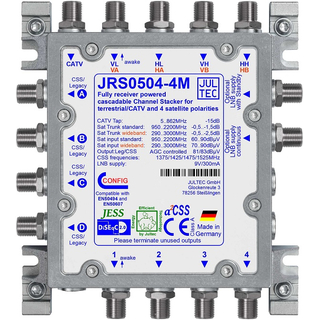 Jultec JRS0504-4M - Receiver Powered Stacker (Unicable Multischalter)
