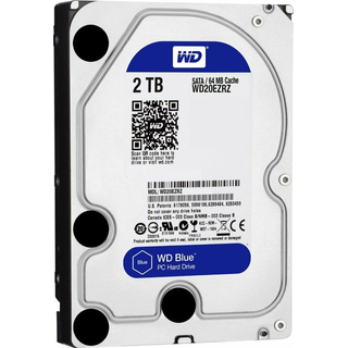 Western Digital WD20EZRZ Blue 2TB interne Festplatte (SATA3 3,5 Zoll, 5400rpm, 6Gb/s, 64MB Cache)