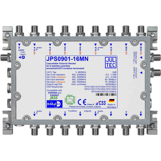Jultec JPS0901-16MN JESS EN50607 Einkabelumsetzer fr 2 Satelliten (16 UBs/IDs/Umsetzungen)