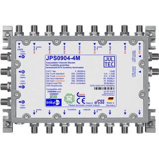 Jultec JPS0904-4T/M Unicable EN50494 Einkabelumsetzer fr 2 Satelliten (4x4 UBs/IDs/Umsetzungen)