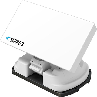 Selfsat Snipe V3 White-Line GPS Twin Vollautomatische Satelliten Antenne (selbstausrichtend) incl. Montageplatte