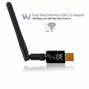 VU+ Dual-Band USB 2.0 WLAN (wireless) 600 Mbps Adapter...