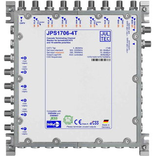 Jultec JPS1706-4T/M JESS EN50607 Einkabelumsetzer fr 4 Satelliten (6x4 UBs/IDs/Umsetzungen)