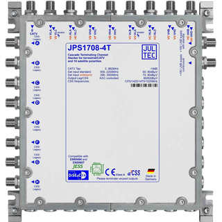 Jultec JPS1708-4T/M JESS EN50607 Einkabelumsetzer fr 4 Satelliten (8x4 UBs/IDs/Umsetzungen)