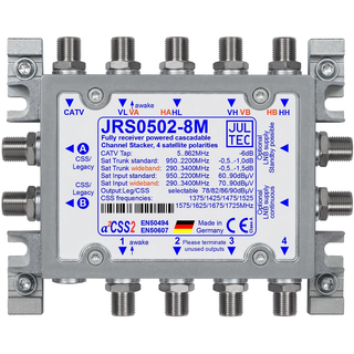Jultec JRS0502-8M/T - Unicable Multischalter (2x8 UBs/IDs/Umsetzungen- aCSS2 Technologie)