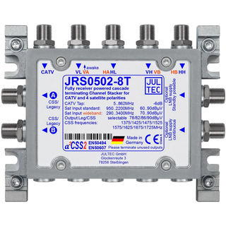 Jultec JRS0502-8T - Unicable Multischalter (2x8 UBs/IDs/Umsetzungen- aCSS2 Technologie)