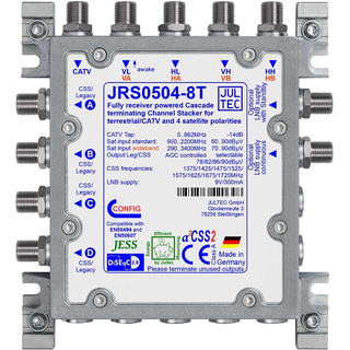 Jultec JRS0504-8M/T - Unicable Multischalter (4x8 UBs/IDs/Umsetzungen- aCSS2 Technologie)
