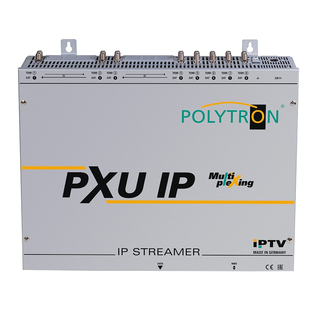 Polytron PXU 848 IP Multiplexing-IP-Streamer (8x DVB-S/S2/C/T/T2 Transponder in 8x MPTS und/oder 128x SPTS) mit 4 CI-Schnittstellen