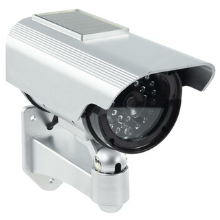 KNIG CCTV Dummy- Kameraattrappe fr den Aussenbereich mit Solarpanel