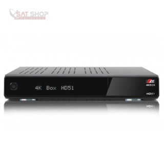 AX 4K-Box HD51 (UHD / 2160p) Linux E Receiver mit 2x DVB-S2X Tuner