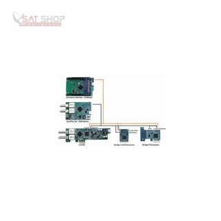 Digital Devices DuoFlex CT mini PCIe - Duale DVB-C HDTV und DVB-T Karte für mini PCI Express Sockel und Tuner am Band (Flachbandkabel)