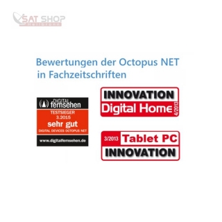 Digital Devices Octopus NET Rack CT2/2 - DVB>IP Netzwerktuner mit 1x DVB-CT2 Twin-Tuner