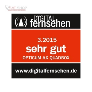 Opticum AX Quadbox HD 2400 1x DVB-S2 + 1x DVB-C/T2 Tuner 1000GB 2.5 Festplatte