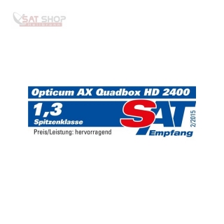 Opticum AX Quadbox HD 2400 3x DVB-C/T2 Tuner 500GB 2.5 Festplatte