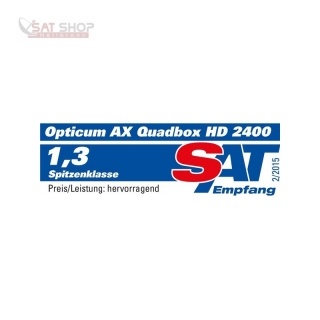 Opticum AX Quadbox HD 2400 2x DVB-S2 + 1x DVB-C/T2 Tuner (PVR-ready)