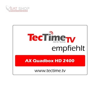 Opticum AX Quadbox HD 2400 1x DVB-S2 + 1x DVB-C/T2 Tuner 1000GB 2.5 Festplatte