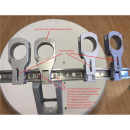 Nowaro LS-40V3-2 höhenverstellbare 2-fach Multifeedhalterung (Gibertini, Faval SE85 Premium und baugleiche)
