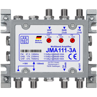 Jultec JMA111-3A Verstärker - Multiband Amplifier (ohne Netzteil)