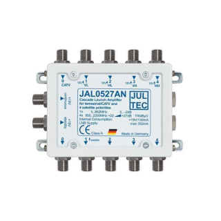 Jultec JAL0527AN Kaskadenstartverstärker 27dB mit Netzteil (Amplifier Launch 4-fach)