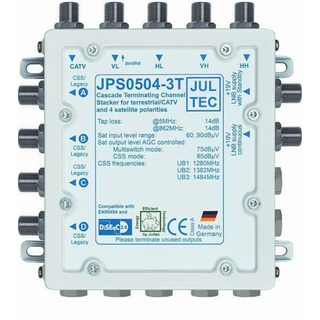 Unicable Umsetzer JULTEC JPS0504-3T terminiert (erweiterbar bis auf mehrere 100 Teilnehmer / Made in Germany)