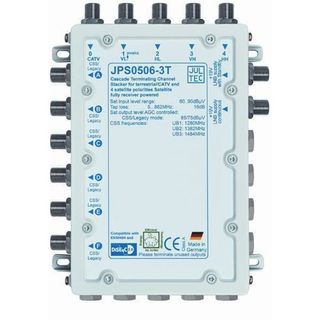Unicable Umsetzer JULTEC JPS0506-3T terminiert (erweiterbar bis auf mehrere 100 Teilnehmer / Made in Germany)