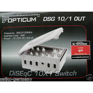 OPTICUM DSG 10/1 OUT DiSEqC-Schalter 10in1