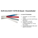 DUR-line DUR 110TR-50-Quad SAT Quattro Koaxialkabel 4in1...