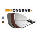 VISIOSAT BIG BISAT SMC-Multibeam Sat-Spiegel (hellgrau / anthrazit / rot)