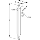 Staberder- Kreuzerder 2,0 Meter verzinkt (Kleinhuis 313/2)