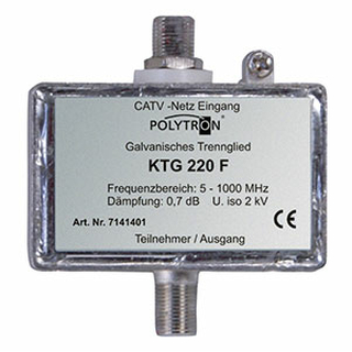 Polytron KTG 220 F galvanisches Trennglied (mit F-Buchsen / bis 1000 MHz)