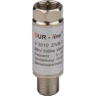 Inline Verstrker Dur-Line V 3018 Mini 18dB (fr DVB-S und DVB-T/DVB-T2 geeignet / Unicable-tauglich)