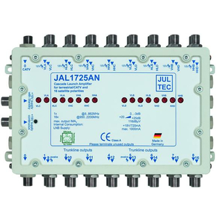 Jultec JAL1725AN Kaskadenstartverstärker 25dB mit Netzteil (Amplifier Launch 16-fach)