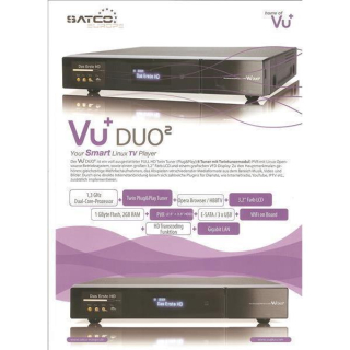 VU+ Duo2 Linux HDTV Receiver mit Wechseltuner DVB-S2 / DVB-C / DVB-T / DVB-T2