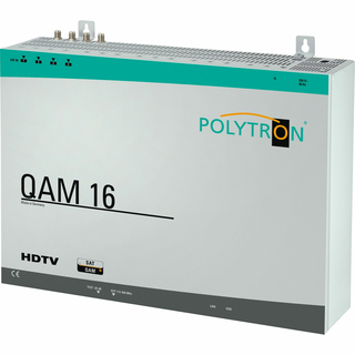 Kopfstation POLYTRON QAM 16 EM für 16 Transponder (DVB-S/S2 Umsetzung QPSK-QAM auf DVB-C)