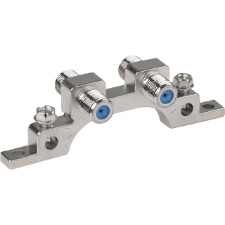 Potentialausgleichschiene fr 2 Anschlsse mit F-Anschluss-Technik (Polytron EB 2)