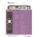 VU+ Duo2 Twin Linux HDTV Receiver 1x DVB-S2 Single-Tuner + 1x DVB-C/T Single-Tuner 500GB Festplatte