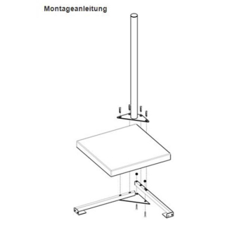 Herkules Balkonstnder/ Plattenstnder fr 1-4 Gehwegplatte (feuerverzinkt oder Edelstahl / 90cm Lnge)