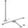 Herkules Balkonständer/ Plattenständer für 2 Gehwegplatten (90cm Länge / feuerverzinkt)