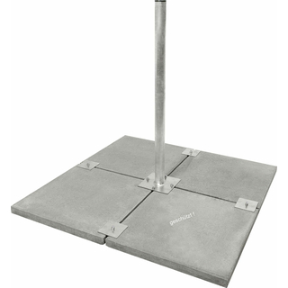 Stabilo Universal Balkonstnder/ Plattenstnder fr 4 Gehwegplatten (Stahl feuerverzinkt oder Edelstahl / 90cm Lnge)