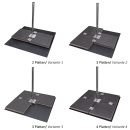 Stabilo Universal Balkonständer/Plattenständer für 4 Gehwegplatten (Edelstahl / 90cm Länge)