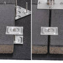 Stabilo Universal Balkonständer/Plattenständer für 4 Gehwegplatten (Edelstahl / 90cm Länge)