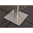 Stabilo Universal Balkonständer/Plattenständer für 4 Gehwegplatten (Edelstahl / 90cm Länge)