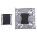 Stabilo Universal Balkonständer/Plattenständer für 4 Gehwegplatten (Edelstahl / 90cm Länge)