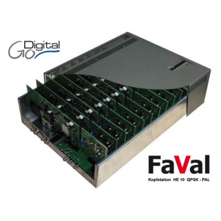 FaVal/Smart HE10 Kopfstation QPSK-PAL SAT DVB-S digital fr 10 Programme