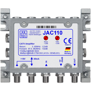Jultec JAC110 terrestrischer Verstärker (DVB-C/DVB-T/DVB-T2/UKW/DAB+/CATV)
