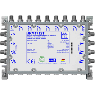 Jultec JRM1712T/M Multischalter 17/12 fr 4 Satelliten - voll receivergespeist ohne Stromanschluss